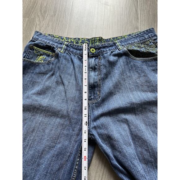 Pepe Jeans Shorts Mens 42 Denim Stars Baggy Skater Hip Hop Streetwear Y2K - Picture 8 of 10